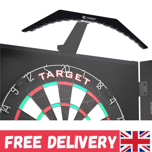 Sleek black dartboard cabinet - sleek,