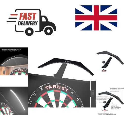 Bright arc light for - light, dartboard