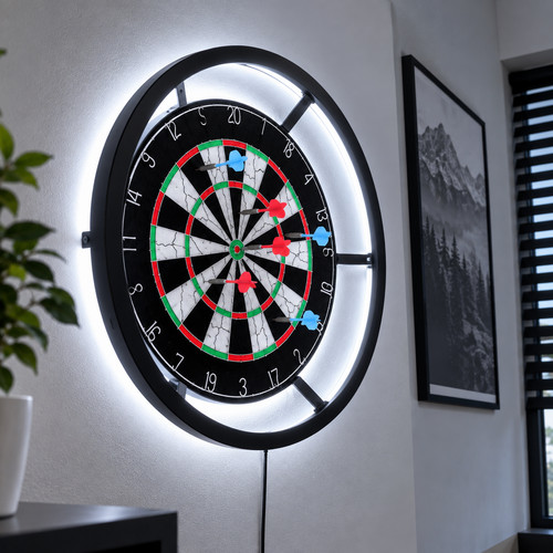 Led dartboard light ring - light,